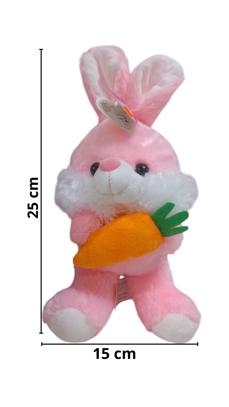 COELHO PELUCIA C/CENOURA 25CM